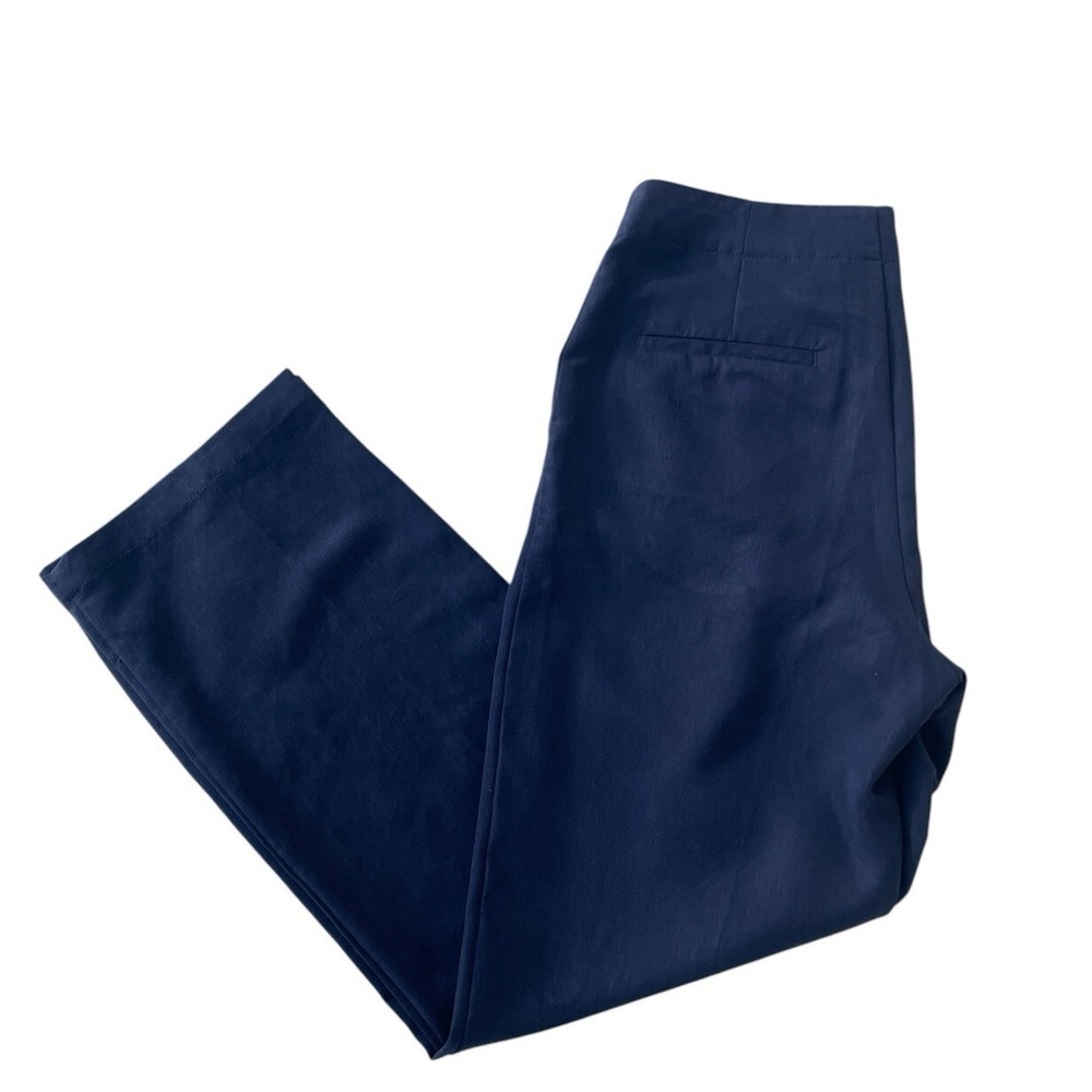 GAP Navy Blue Dress Pants Front Pleat High Rise Straight Leg Tencel Ladies 6 New